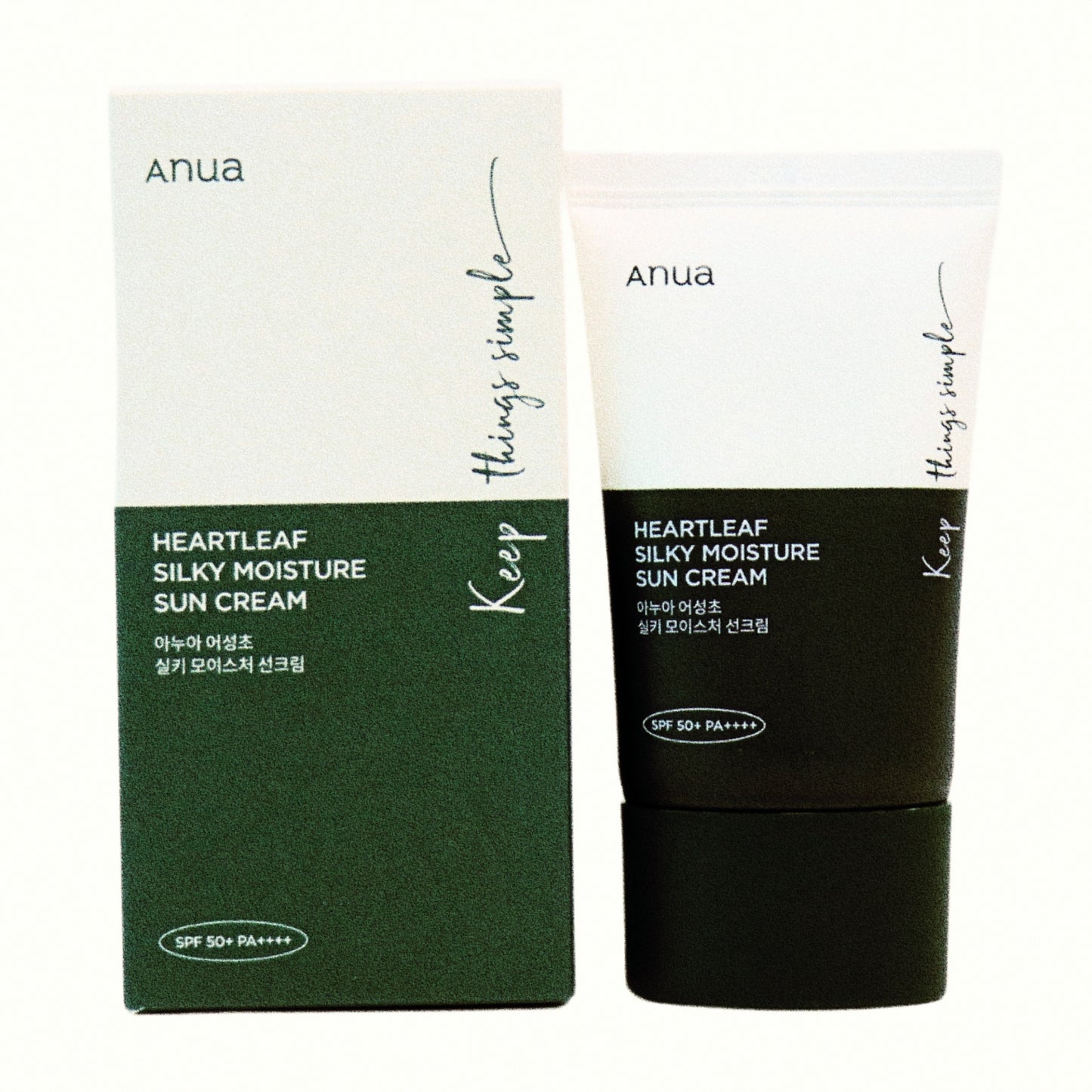 Anua Heartleaf Silky Moisture Sun Cream SPF50+PA++++(50ml)