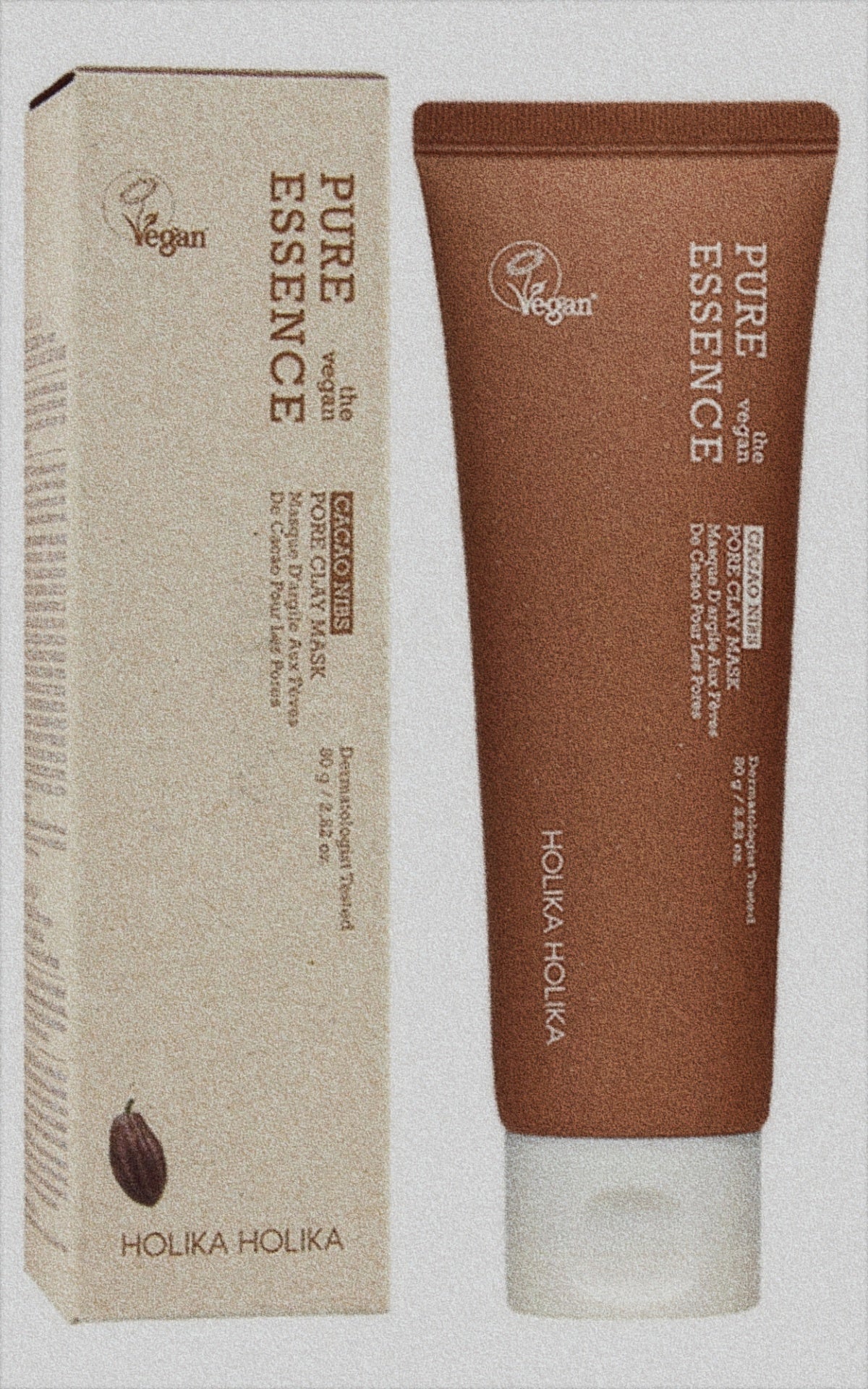 Holika Holika Pure Essence The Vegan Cacao Nibs Pore Clay Mask (80g)