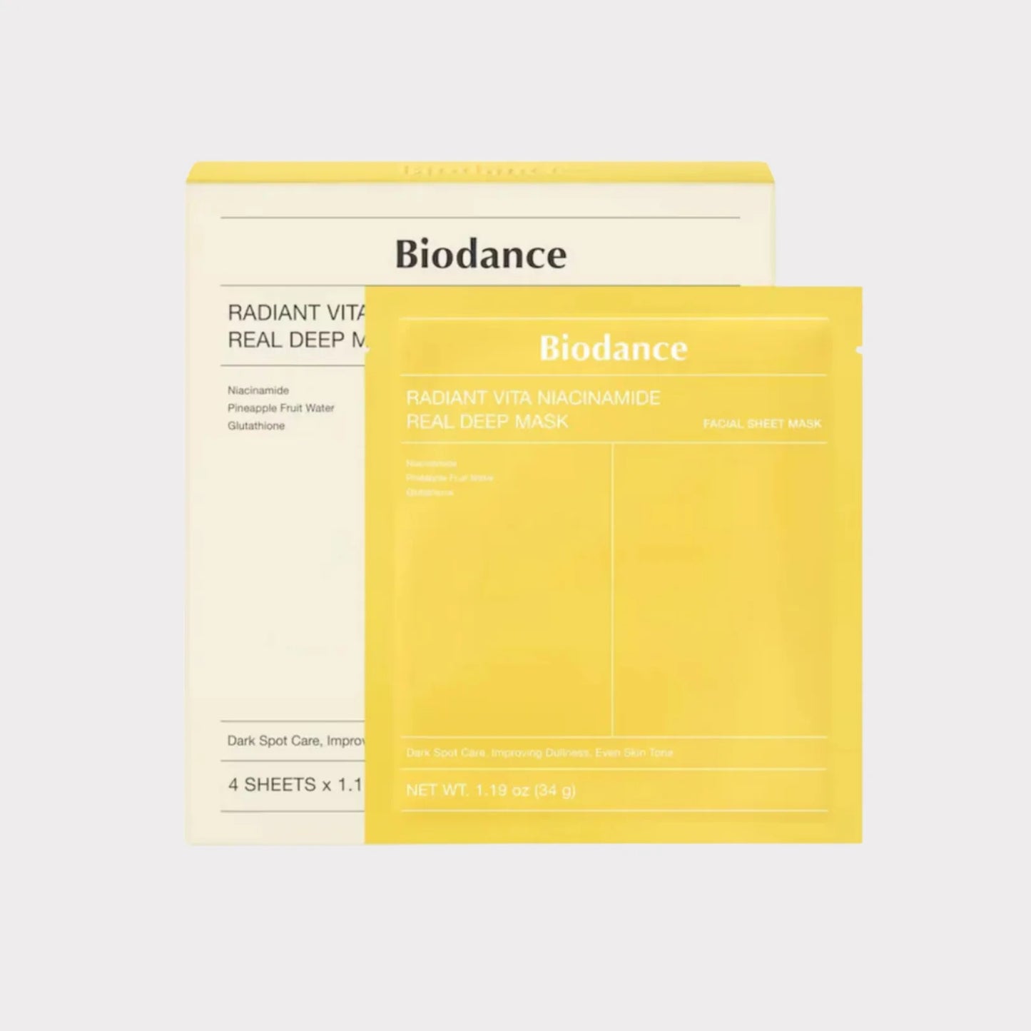 BIODANCE Vita Niacinamide Real Deep Mask (box)